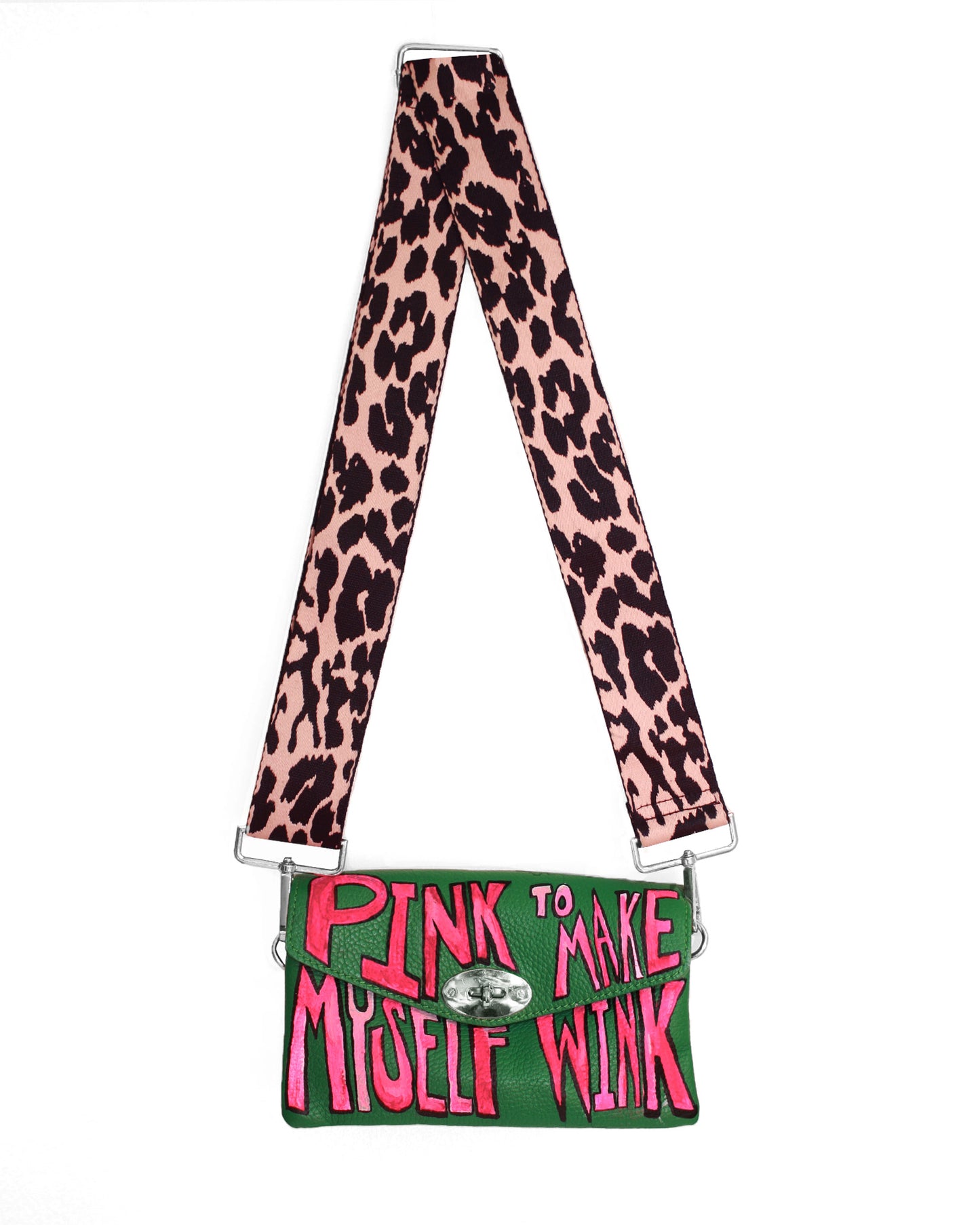 PINK TO MAKE MYSELF WINK custom handbag