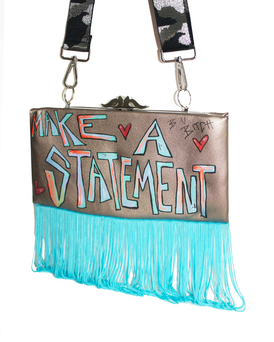 Statement clutch deals bag