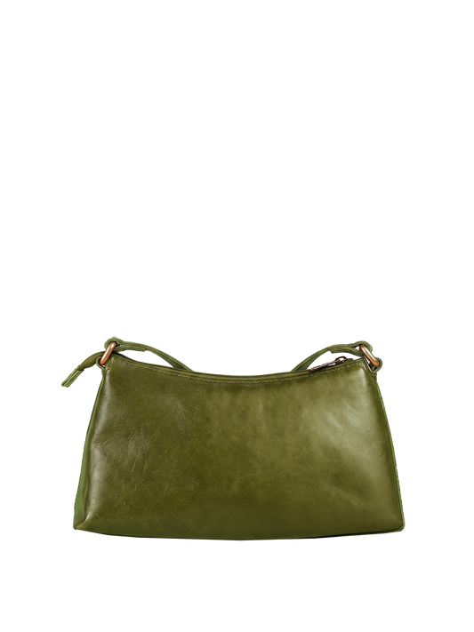 Olive Green Signature Custom Leather Handbag