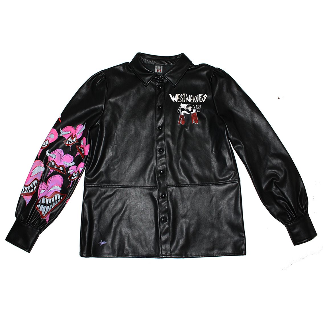 FULFIL YOUR LOVE FANTASY WITH ME vegan leather shirt