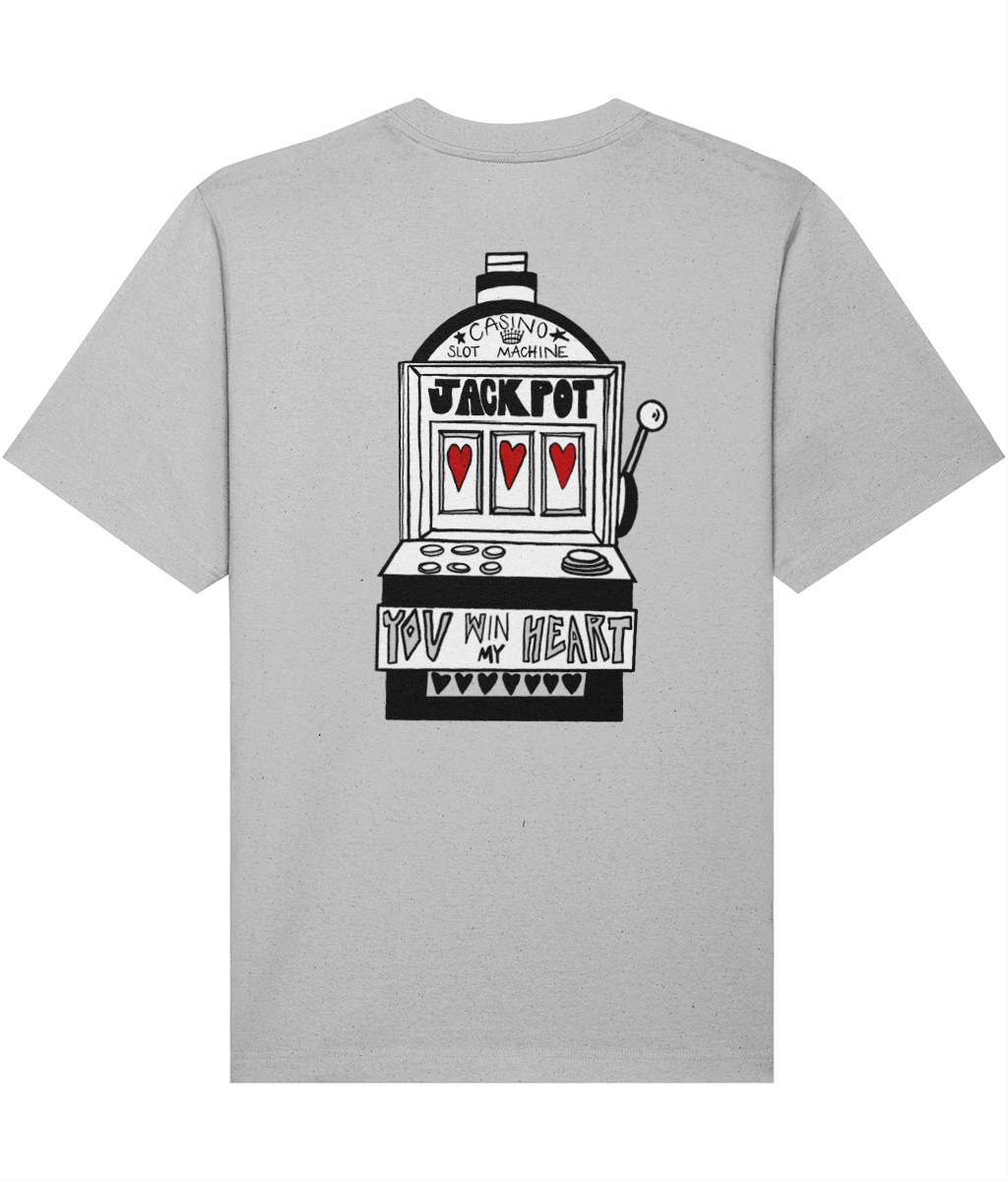 JACKPOT GREY T-SHIRT