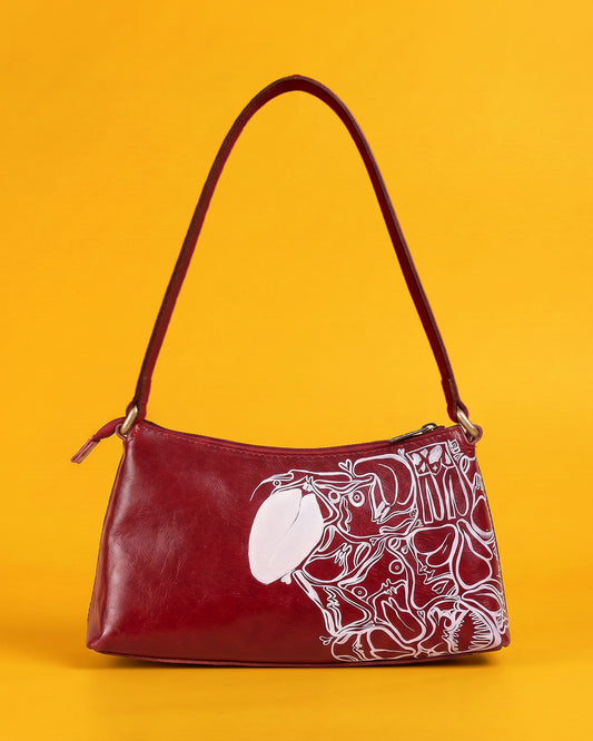 Red Signature Custom Leather Handbag