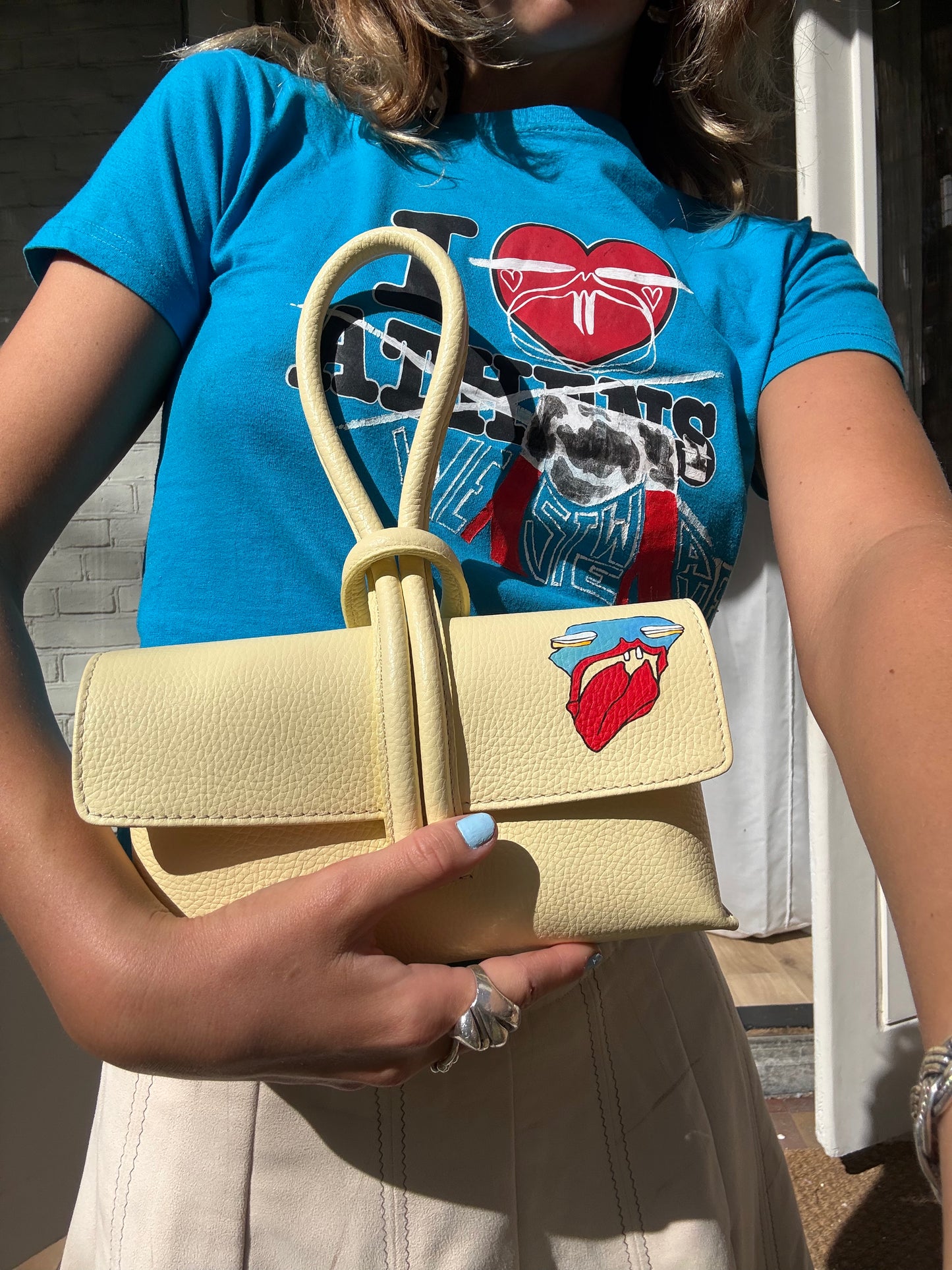 Shock me Pastel Yellow Handbag