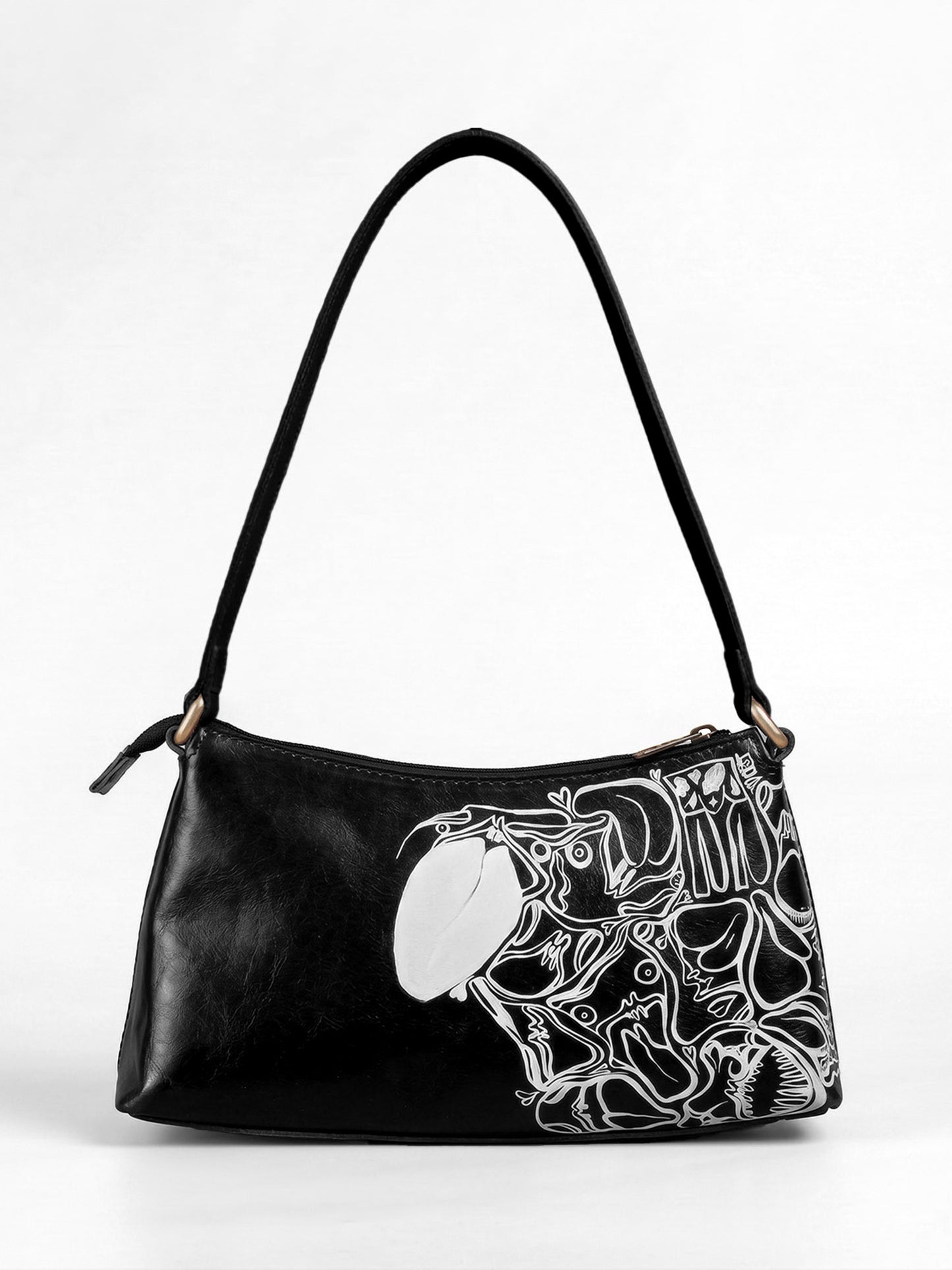 Black Signature Custom Leather Handbag