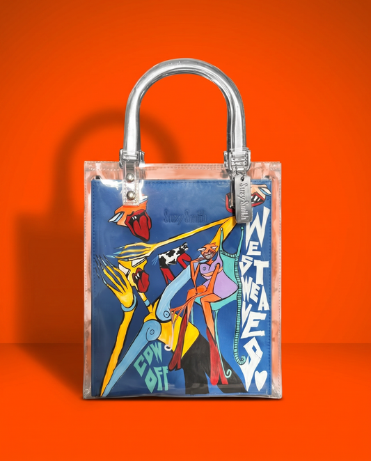 COW OFF WILL YOU - Blue Handbag