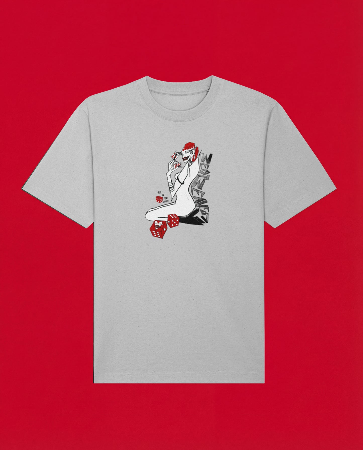 JACKPOT GREY T-SHIRT