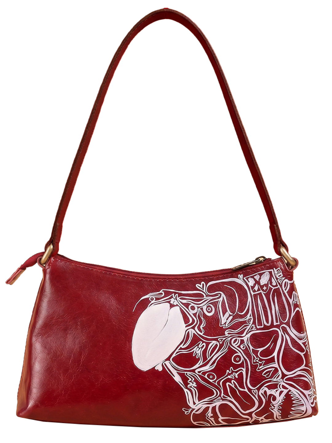 Red Signature Custom Leather Handbag