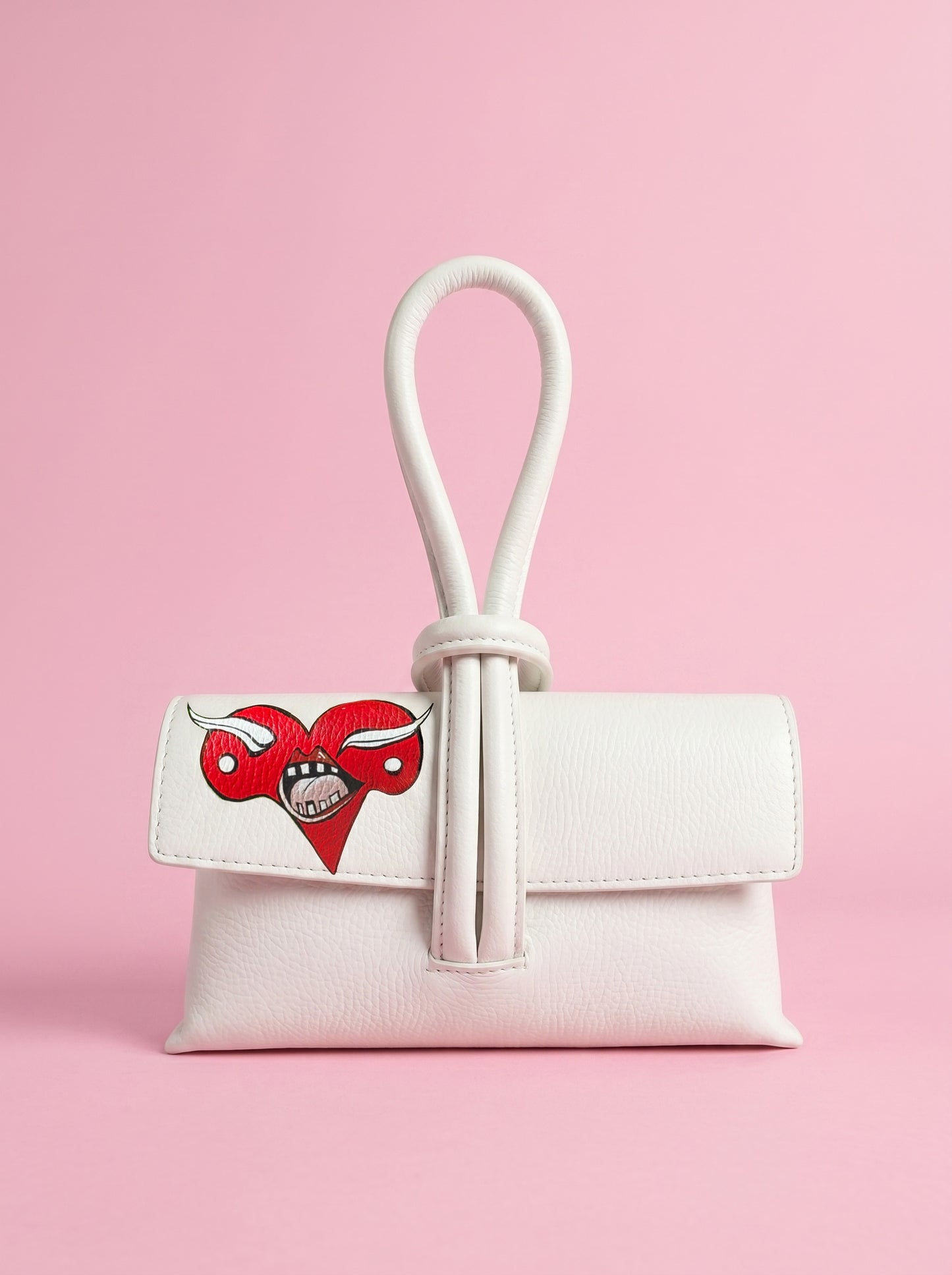 White Love me Handbag
