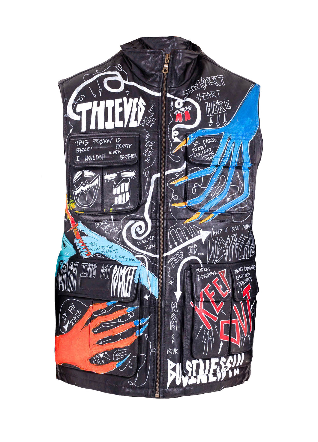 DARK SECRETS Leather Waistcoat