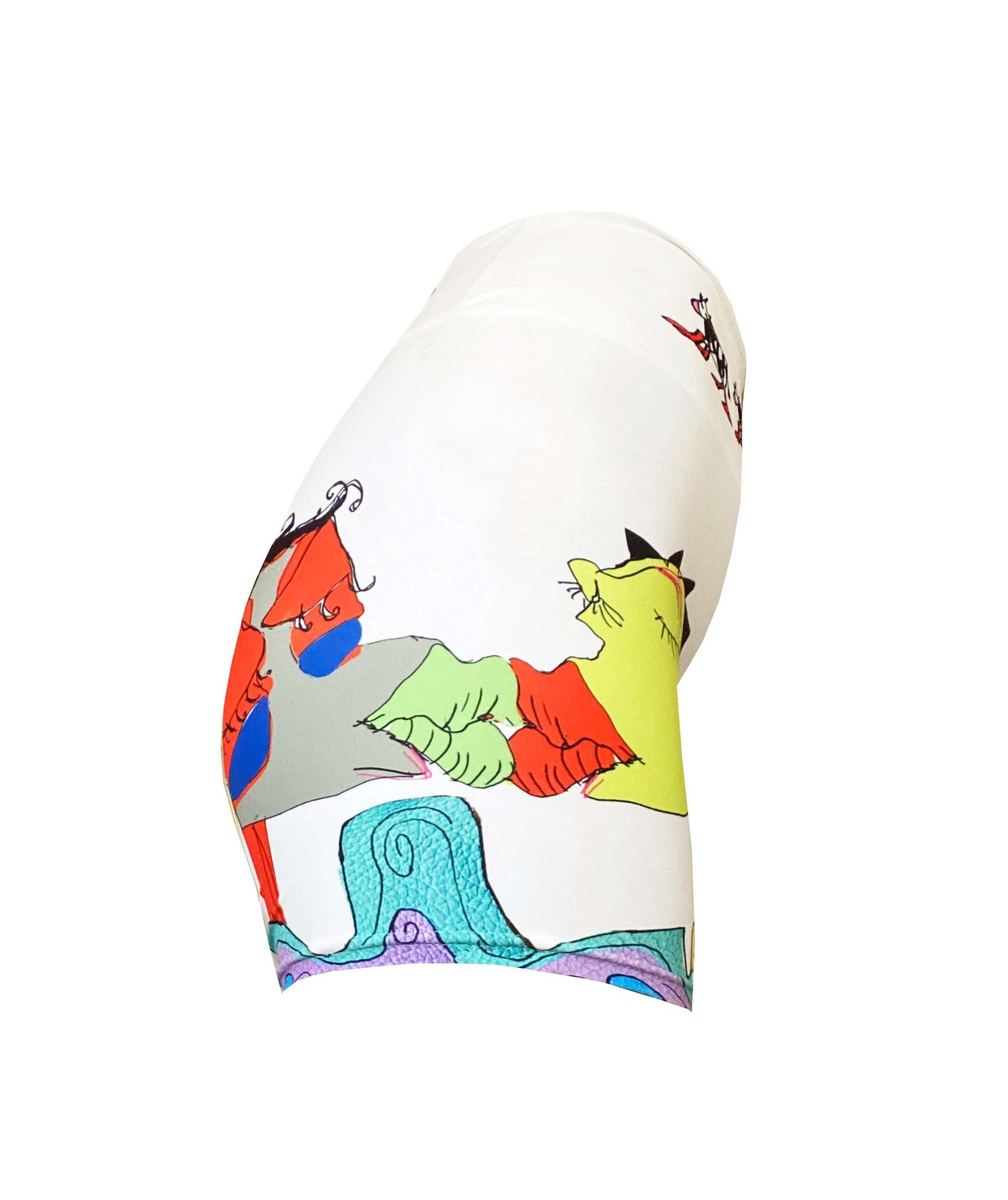 LOVE CYCLE SHORTS WHITE #2