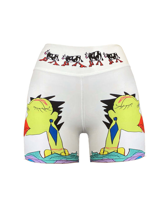 LOVE CYCLE SHORTS WHITE #2